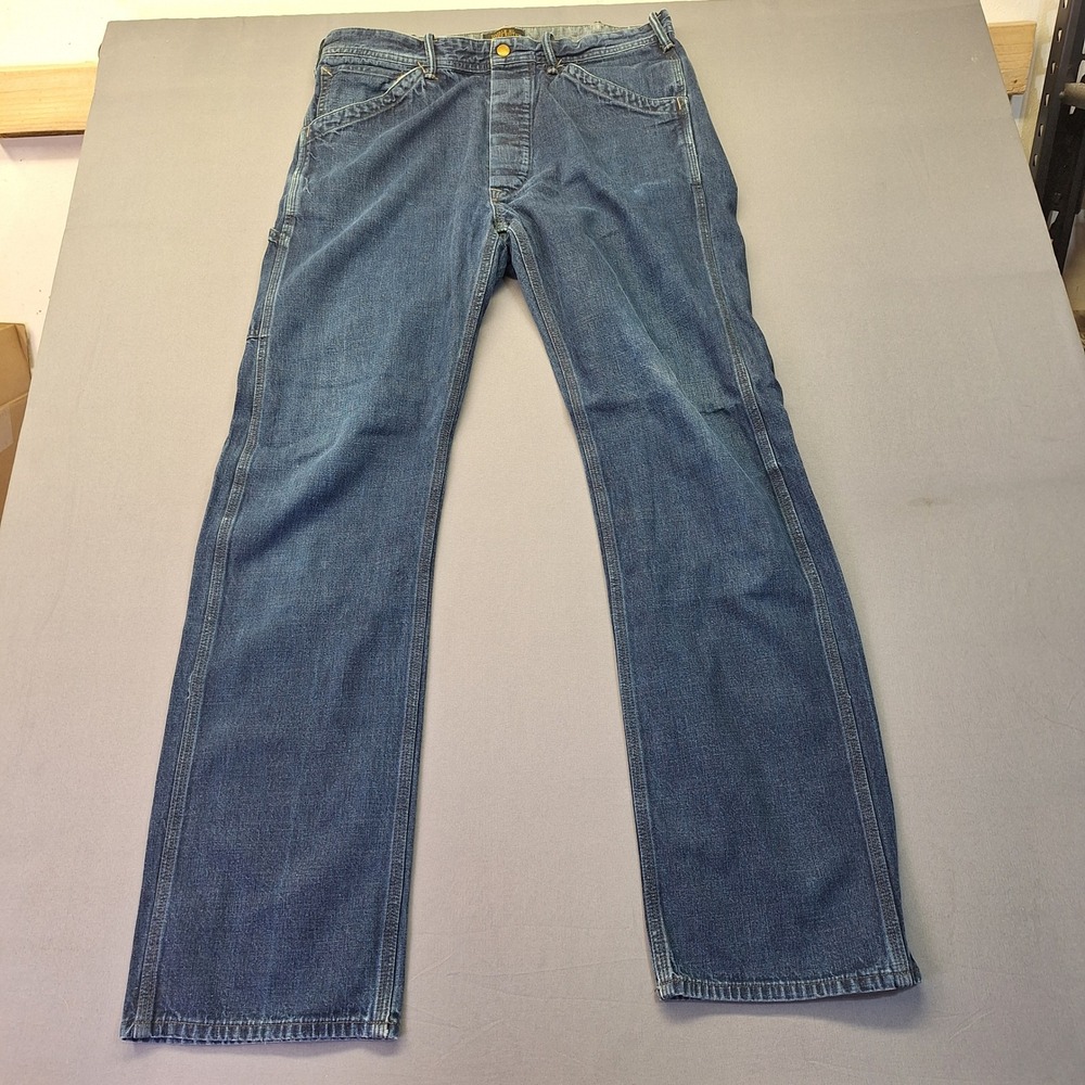 Double RL Limited Edition RRL Ralph Lauren Mens Denim Workwear Jeans Blue 33x31